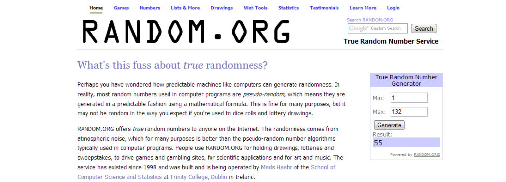 random concours 2