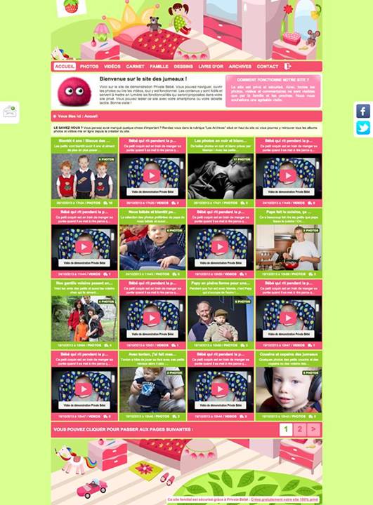 Un exemple de site PrivateBebe Un exemple de site PrivateBebe