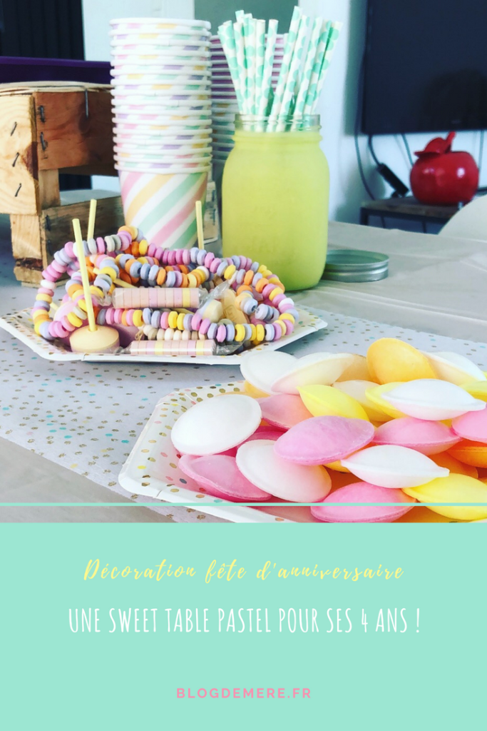 sweet table pastel decoration anniversaire