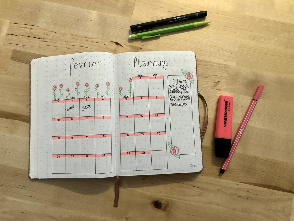 Mon Bullet Agenda, semainier façon BUJO® tout fait!