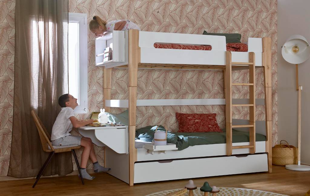 lit superposé chambre plusieurs enfants