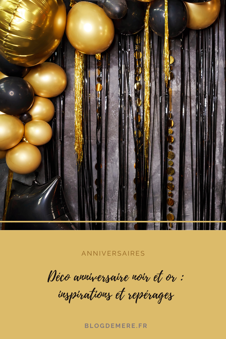 Déco anniversaire noir et or pour ses 12 ans - [Encore un] Blog de Mère