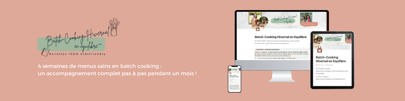 Batch cooking simplifie vraiment