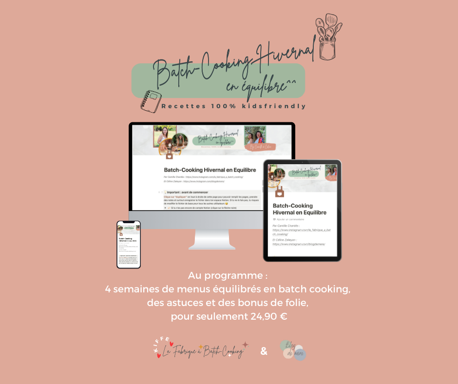 Batch cooking simplifie vraiment