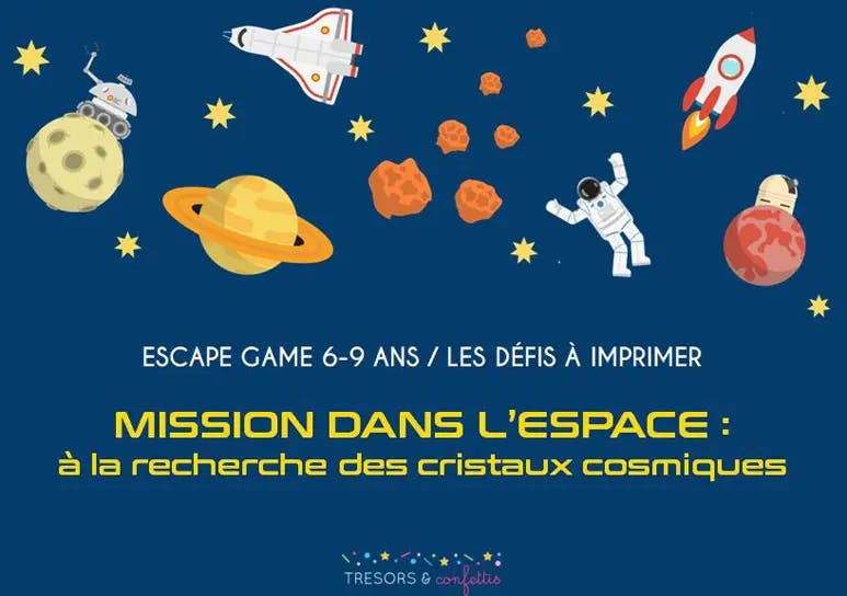 Trésors confettis Escape games chasses trésor pour enfants imprimer